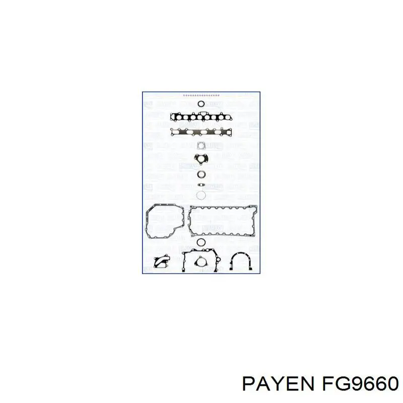 FG9660 Payen juego de juntas de motor, completo