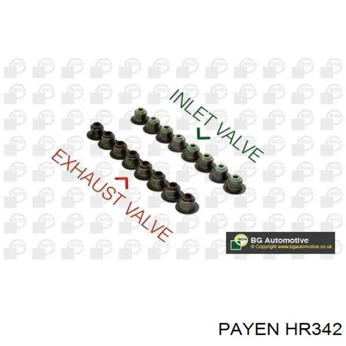 HR342 Payen sello de aceite de valvula (rascador de aceite Entrada/Salida Kit De Motor)