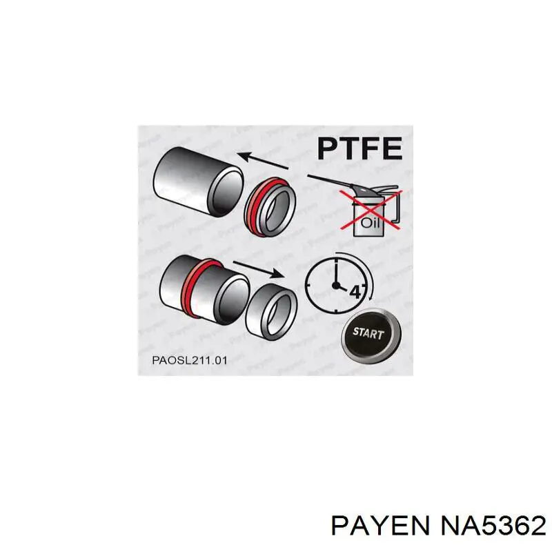 NA5362 Payen Anillo retén cigüeñal