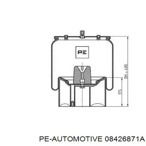 084.268-71A PE Automotive muelle neumático, suspensión