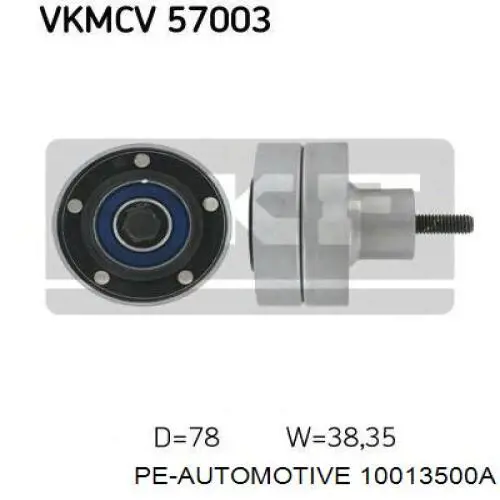 100.135-00A PE Automotive rodillo, correa trapecial poli v