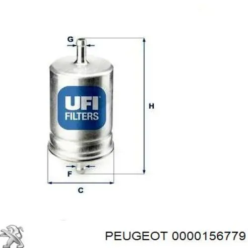 0000156779 Peugeot/Citroen filtro combustible