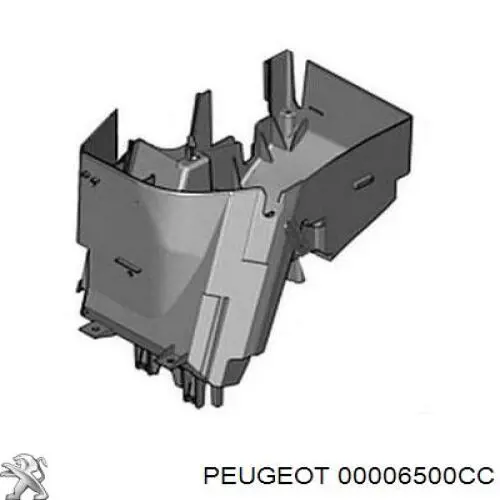 00006500CC Peugeot/Citroen cubierta, caja de fusibles