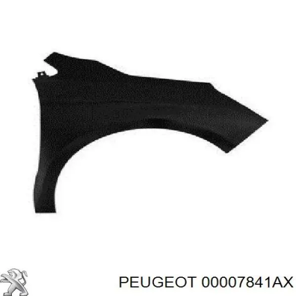 00007841AX Peugeot/Citroen guardabarros delantero derecho