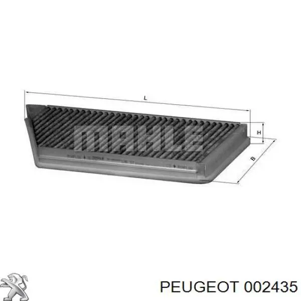 002435 Peugeot/Citroen filtro de habitáculo