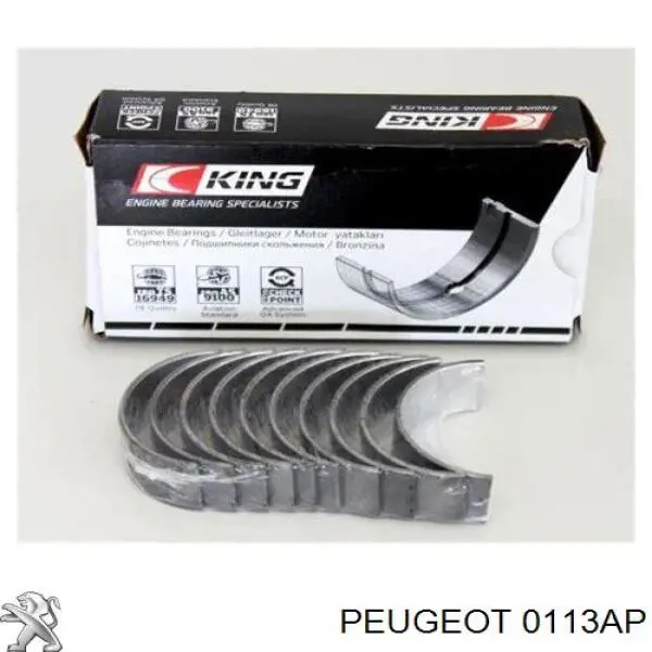 Juego de cojinetes de cigüeñal, estándar, STD Peugeot/Citroen 0113AP precio, desde 26,35 EUR