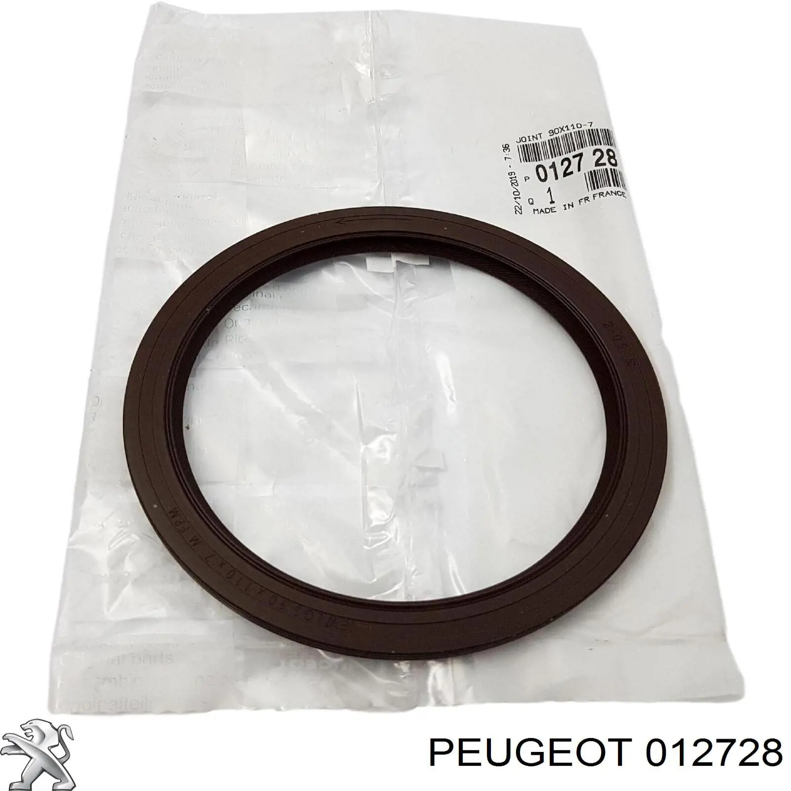 Retén de cigüeñal 012728 Peugeot/Citroen