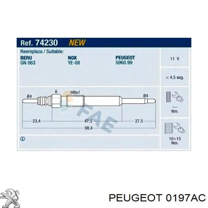 0197AC Peugeot/Citroen