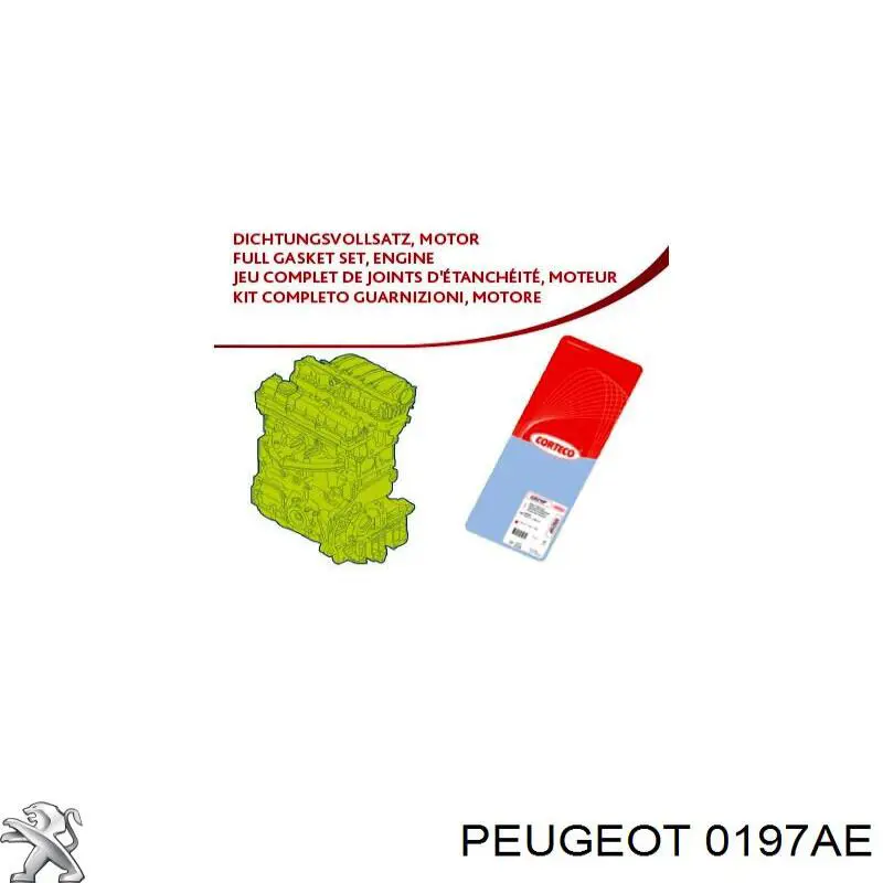 Kit completo de juntas Peugeot/Citroen 0197AE precio, desde 104,84 EUR