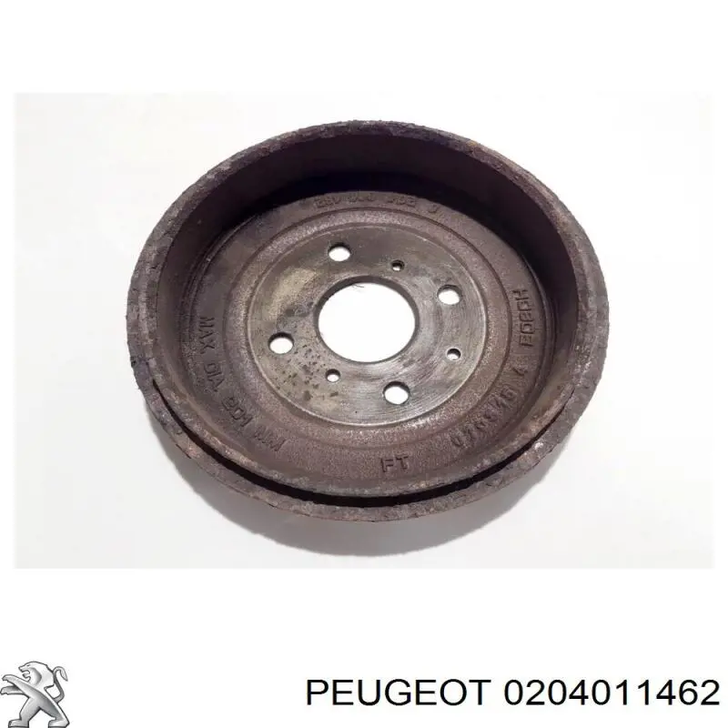 0204011462 Peugeot/Citroen freno de tambor trasero