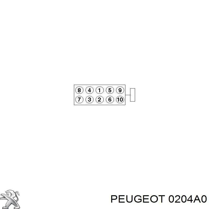 0204A0 Peugeot/Citroen tornillo de culata