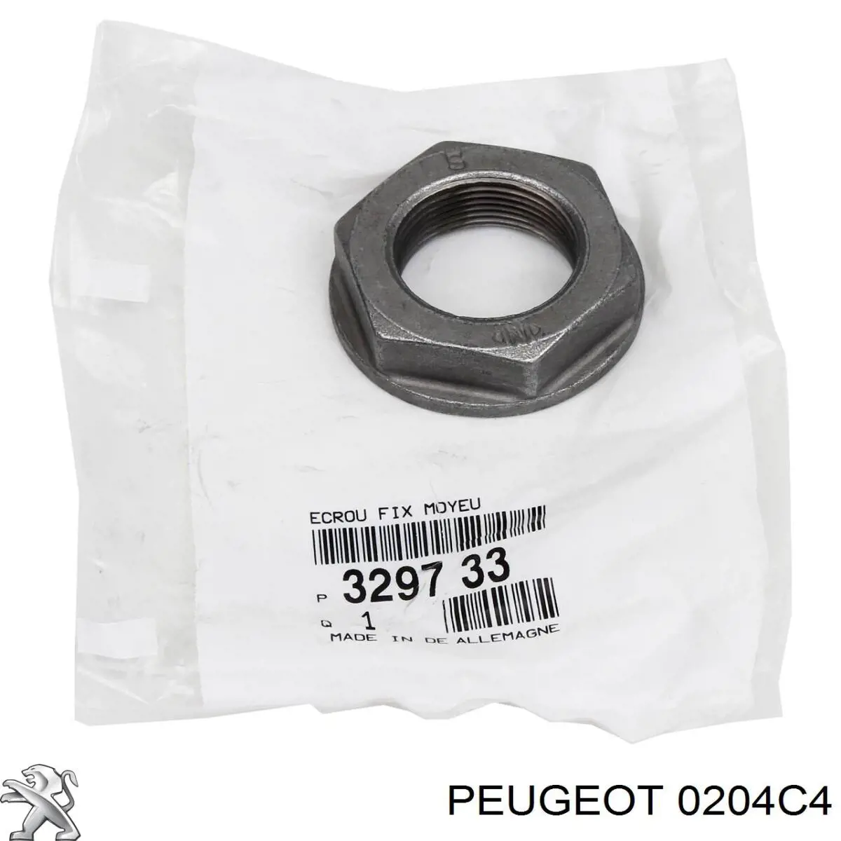 0204C4 Peugeot/Citroen tornillo de culata