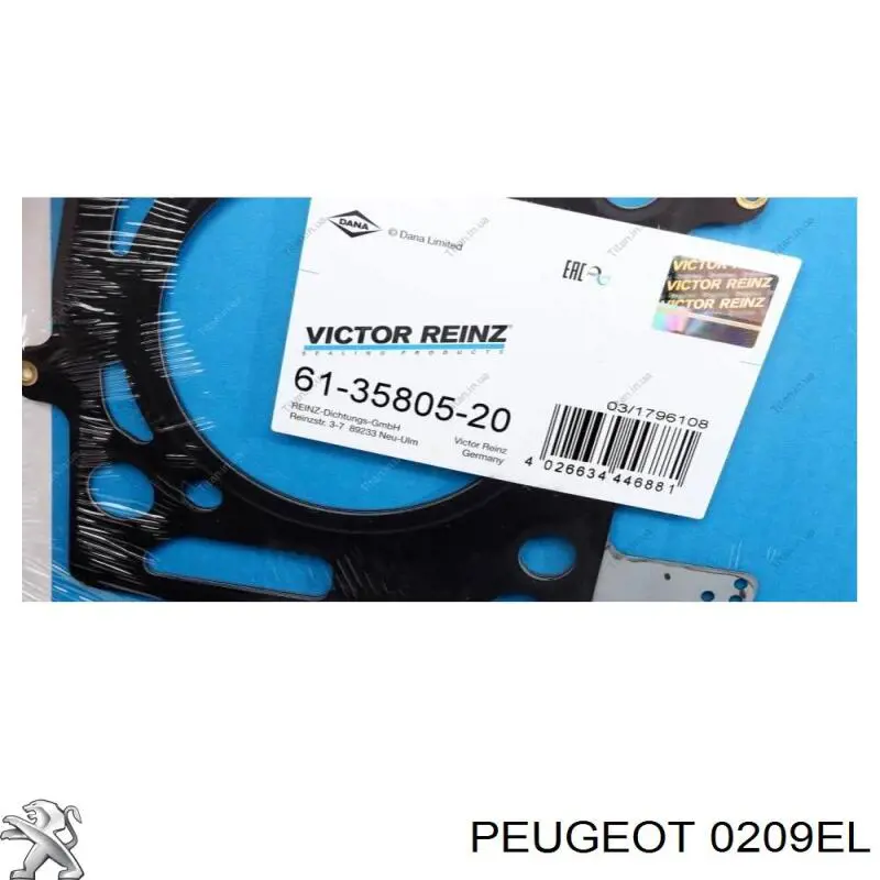 Empaque de culata Peugeot/Citroen 0209FW