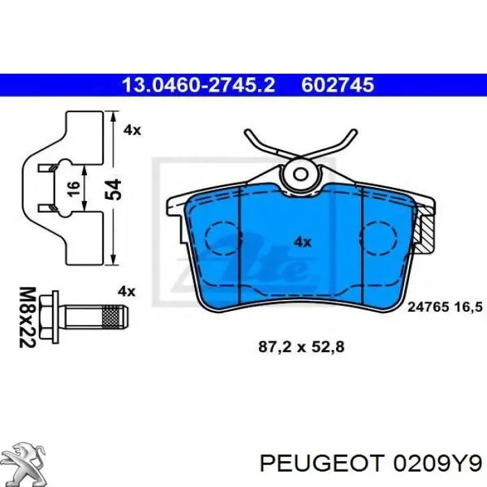 0209Y9 Peugeot/Citroen