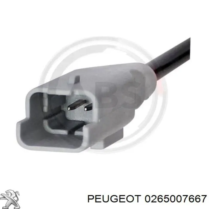 0265007667 Peugeot/Citroen sensor abs trasero derecho