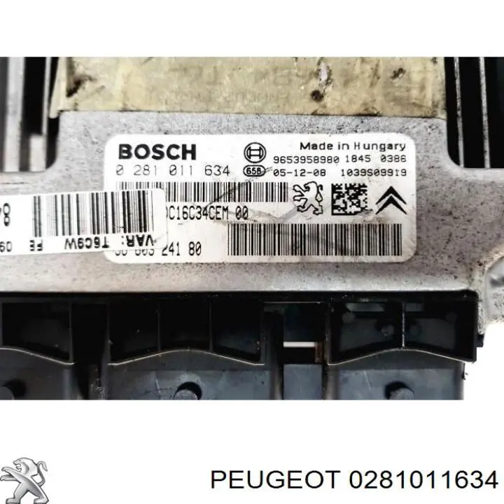 Módulo de control del motor Peugeot/Citroen 1940CC