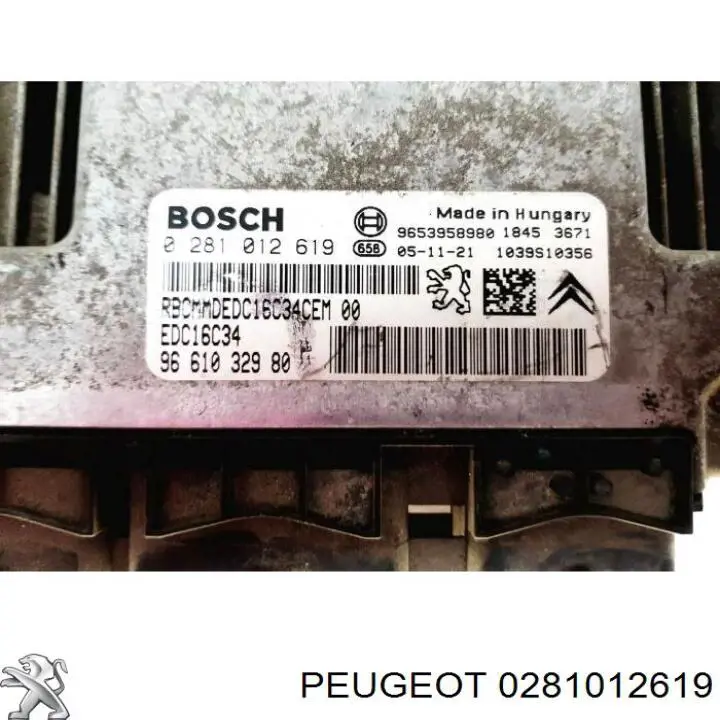 Comprar 0281012619 Peugeot/Citroen ECU