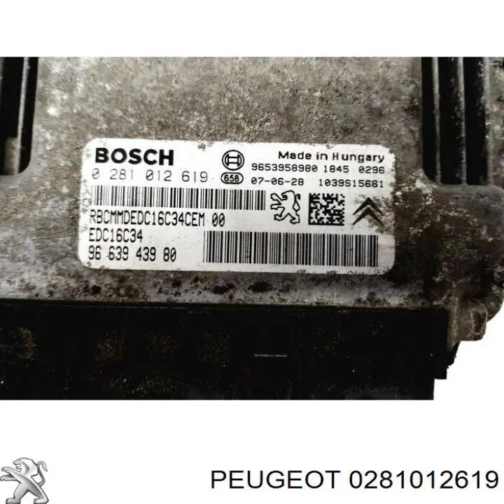 ECU 0281012619 Peugeot/Citroen
