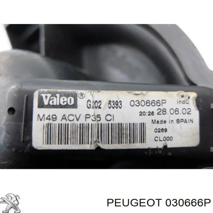 030666P Peugeot/Citroen Ventilador de habitáculo