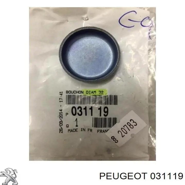 Comprar 031119 Peugeot/Citroen Tapon culata