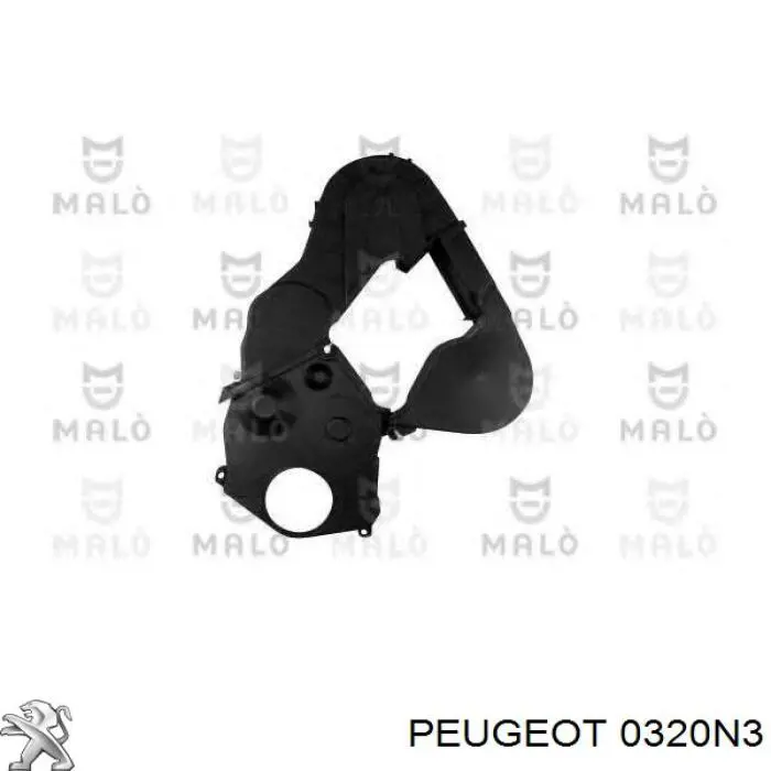 Protector izquierdo de la correa de distribución 0320N3 Peugeot/Citroen