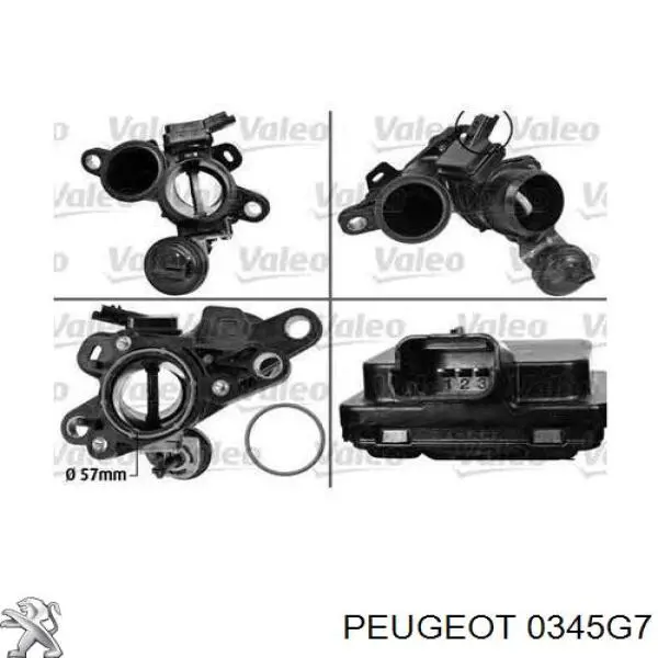 Comprar 0345G7 Peugeot/Citroen Cuerpo de mariposa