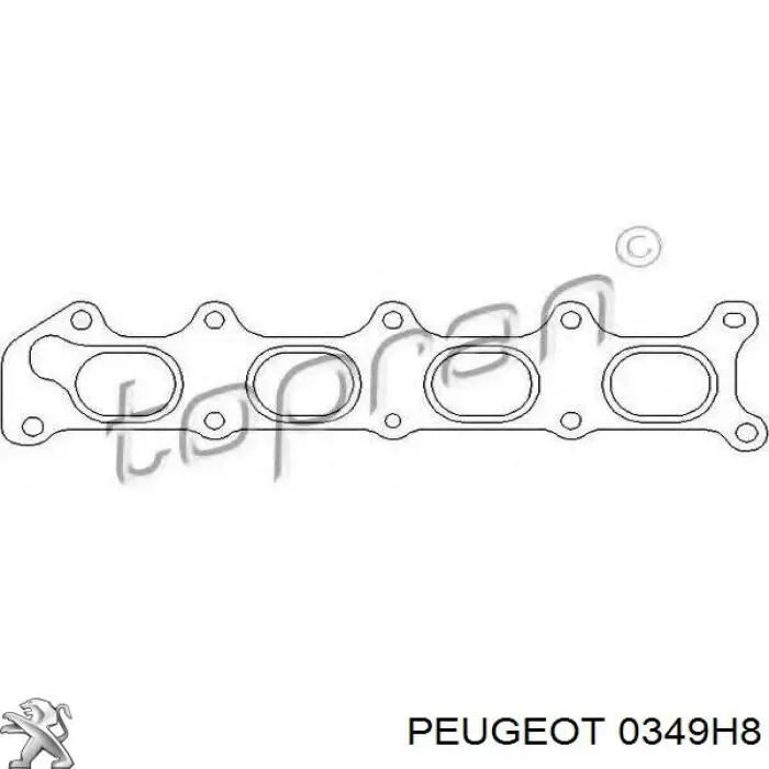 Junta colector escape Peugeot/Citroen 0349H8 precio, desde 8,52 EUR