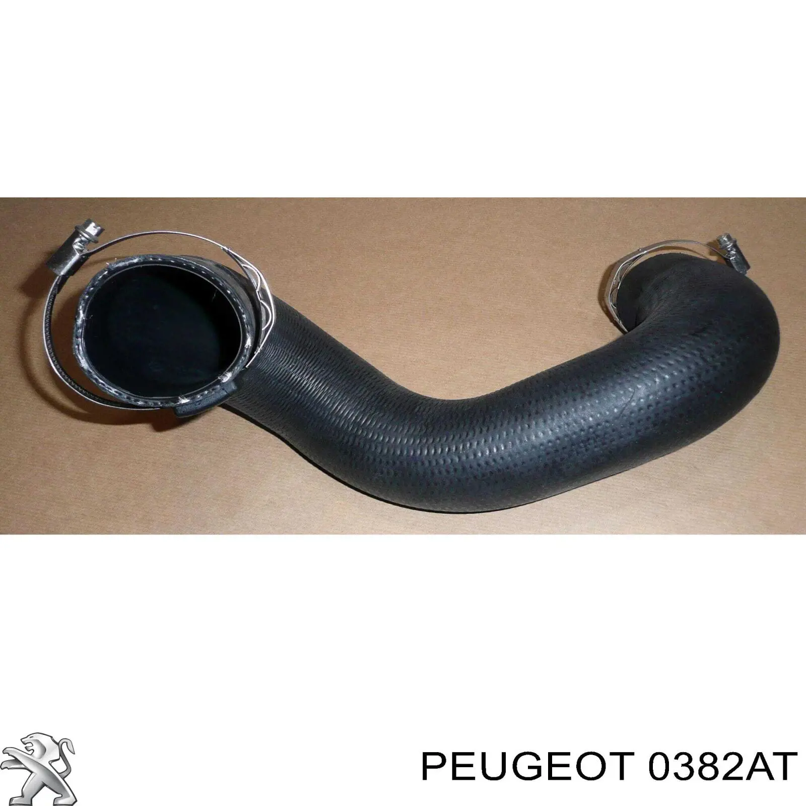 0382AT Peugeot/Citroen tubo flexible de aire de sobrealimentación inferior