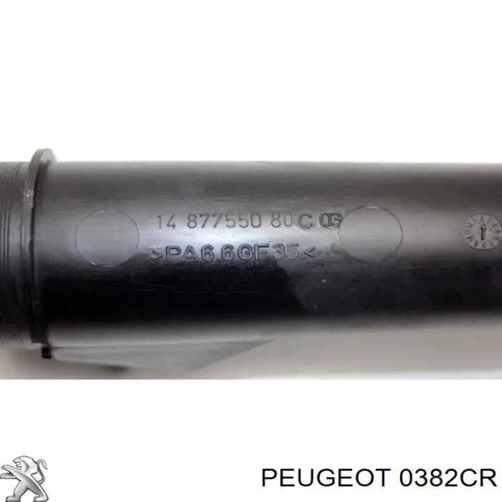 0382CR Peugeot/Citroen tubo flexible de aire de sobrealimentación, de turbina