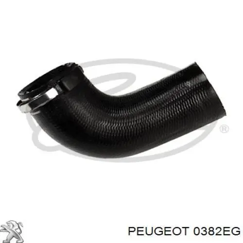 Tubo flexible de aire de sobrealimentación superior para Peugeot 407 (6D)
