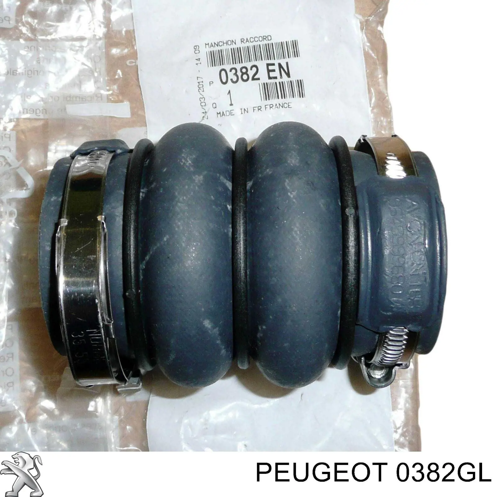 0382GL Peugeot/Citroen tubo intercooler superior