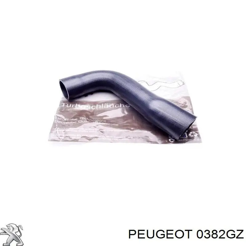 0382GZ Peugeot/Citroen tubo flexible de aire de sobrealimentación inferior