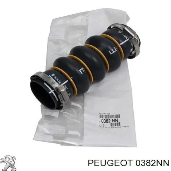0382NN Peugeot/Citroen tubo flexible de aire de sobrealimentación izquierdo