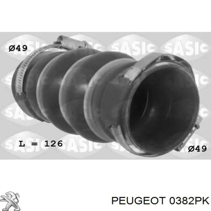 Comprar 0382PK Peugeot/Citroen Tubo intercooler