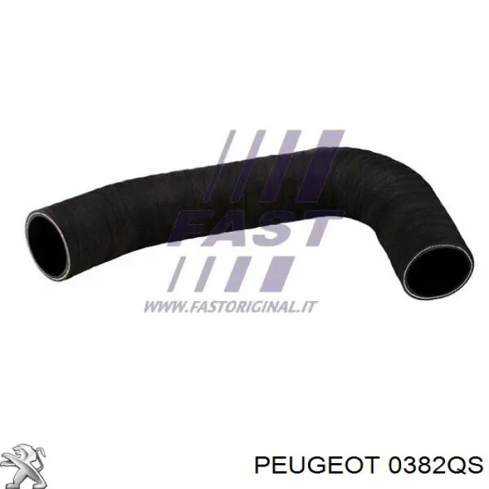 1384282080 Fiat/Alfa/Lancia tubo flexible de aire de sobrealimentación inferior izquierdo