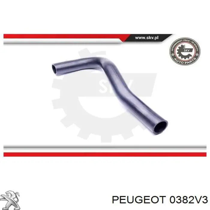 0382V3 Peugeot/Citroen tubo flexible de aire de sobrealimentación superior izquierdo