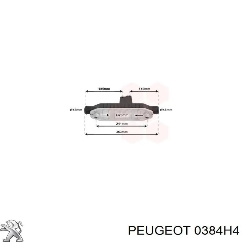 Radiador de aire de admisión Peugeot/Citroen 0384H4 precio, desde 143,88 EUR
