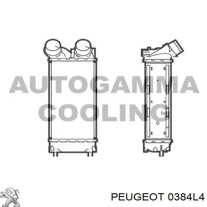 0384L4 Peugeot/Citroen intercooler