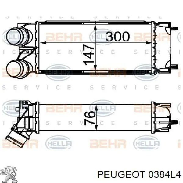 Radiador de aire de admisión Peugeot/Citroen 0384L4 precio, desde 54,00 EUR