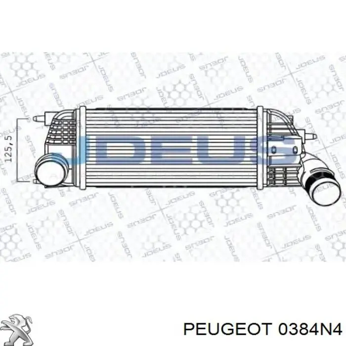 Radiador de aire de admisión Peugeot/Citroen 0384N4 precio, desde 79,41 EUR
