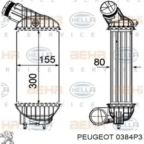 Comprar 0384P3 Peugeot/Citroen Turbo intercooler