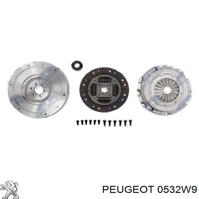 0532W9 Peugeot/Citroen volante de motor