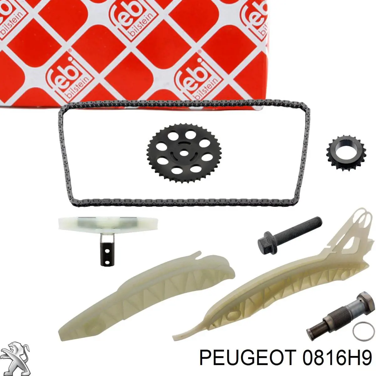 0816H9 Peugeot/Citroen kit de cadenas de distribución