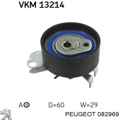 Tensor de la correa de distribución Peugeot/Citroen 96353368 precio, desde 30,55 EUR