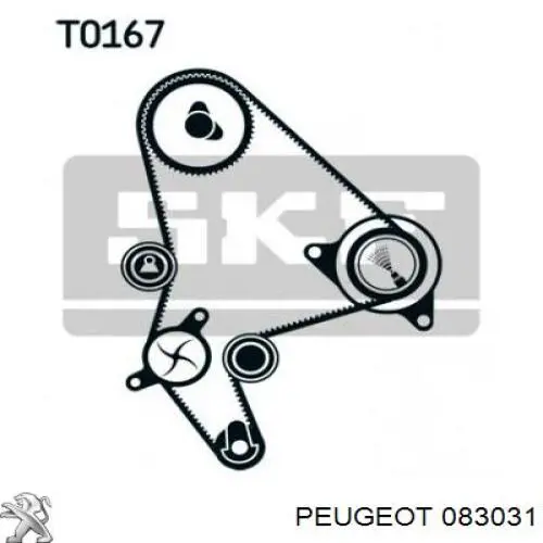 Polea correa distribución Peugeot/Citroen 083031 precio, desde 18,91 EUR