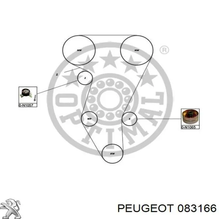 083166 Peugeot/Citroen kit correa de distribución