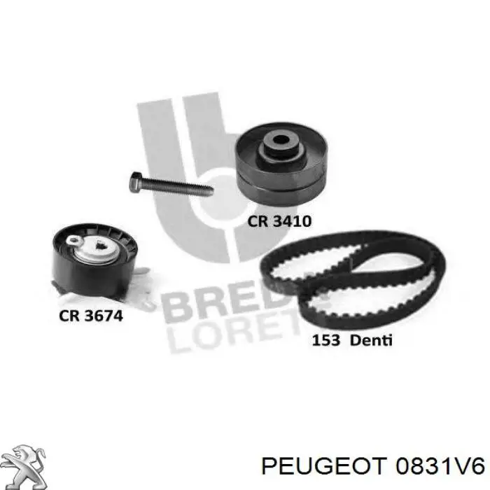 Comprar 0831V6 Peugeot/Citroen Kit de correa de distribución