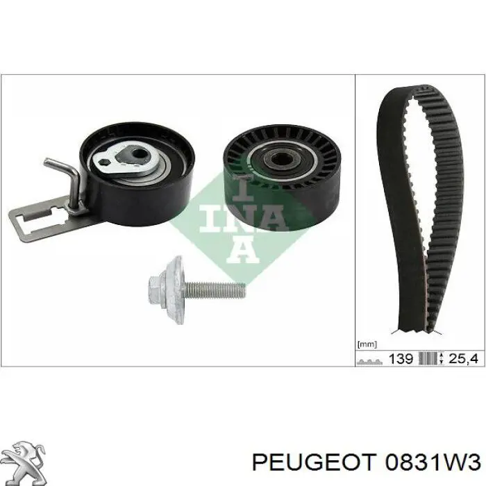 0831W3 Peugeot/Citroen kit de correa de distribución