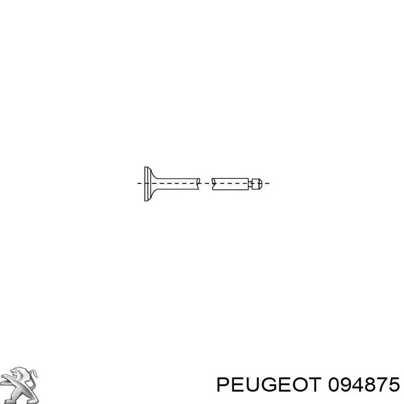 094875 Peugeot/Citroen válvula de admisión