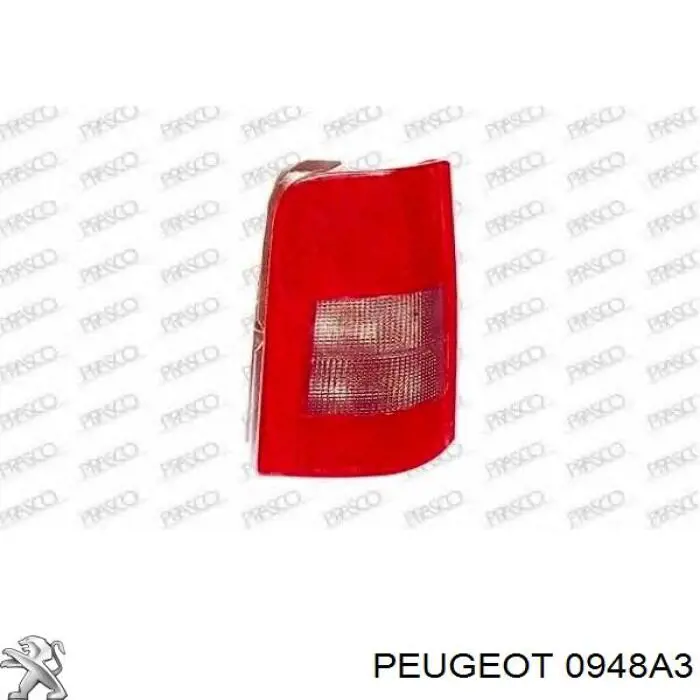0948A3 Peugeot/Citroen válvula de admisión